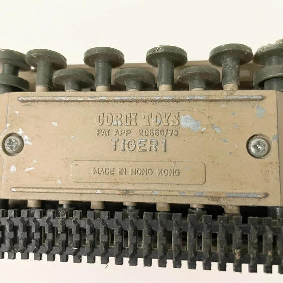 Vintage  Corgi Toys Tiger1 Tiger 1 Tank Diecast Made In Hong Kong Incomplete - Picture 10 of 16